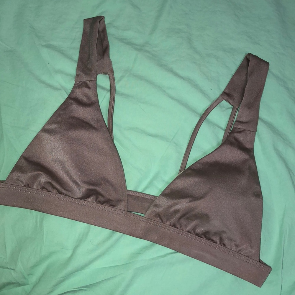 LA Hearts Bronze Bikini Top